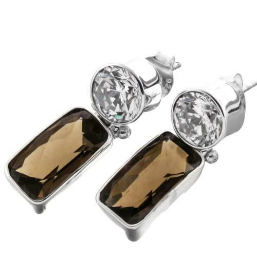 Orecchini di lusso con gemme in argento sterling pietra principale zircone