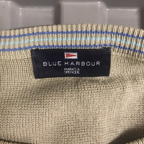 M&S Blue Harbour Men’s Grey Sweatshirt Jumper Size Small S Cotton - Picture 4 of 8