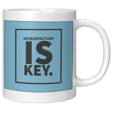 Introspection White Mug