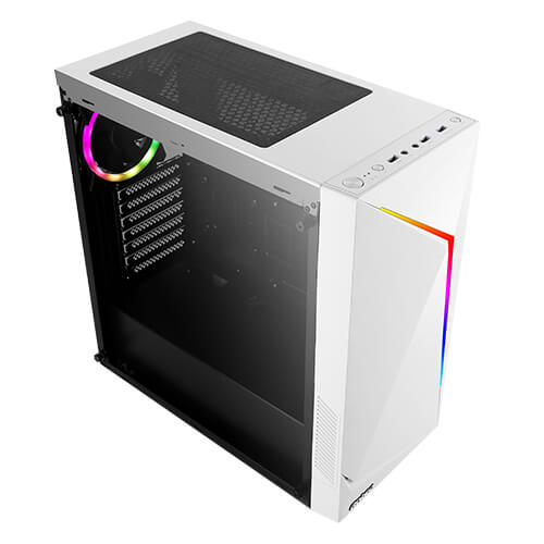 Antec NX300 White PC Computer Mid-Tower Gaming Case ATX NX300W - Picture 10 of 11