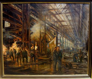Prof Otto Hamel 1866 Munchen Industrie Gemalde Grosses Hauptwerk 1937 Ebay