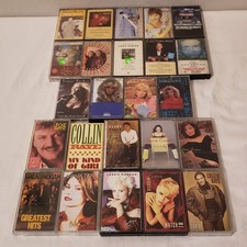 Cassette Tape Country Music Lot Of 24 Tapes Tested