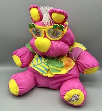 VINTAGE Fisher Price RHINO PUFFALUMP WILD THINGS W/SUNGLASSES PINK 1987