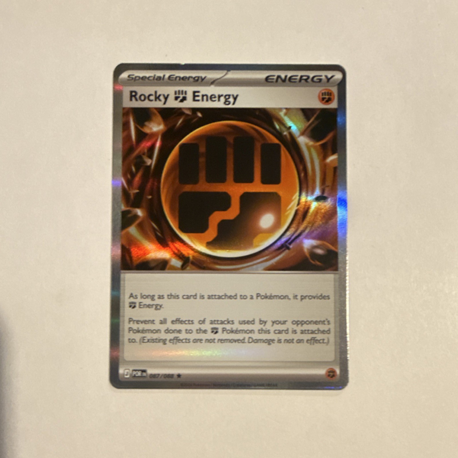 Pokémon TCG Perfect Order: Rocky Fighting Energy 087/088 Special Energy Foil