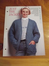CROCHET PATTERN JUST THE JACKET FASHION COLLECTION CREATIVE NEEDLES *GREAT*