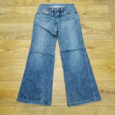 Jeans Diesel Raggio donna W27 L32 blu regular fit bootcut gamba svasata Italia