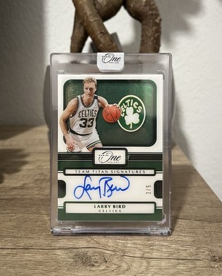 Larry Bird Auto 2022 Panini One and One Team Titan Signatures Autograph /5