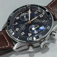 LONGINES Spirit Flyback chronograph 42mm mens Watch Black Dial L3.821.4.53.2