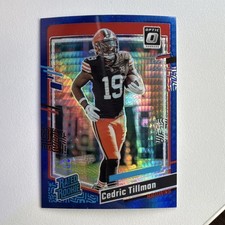 2023 Panini Donruss Optic Blue Hyper Prizm Cedric Tillman #224 Browns