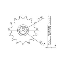 SGR PIGNONE S+2 AC P420-D11 BETA RR MOTARD STD (RUOTE RAGGI) 50 10/11