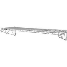 Nexel Chrome Adjustable Wall Mount Additional Wire Shelf Level Starter 30""W x