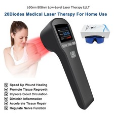 Cold Laser Therapy Pain Device for Wound Healing  Inflammation 16x650nm 4x808nm