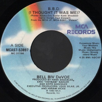 Bell Biv Devoe - B.B.D. (I Thought It Was Me)? (7'') (Near Mint (NM or M-)) - 373