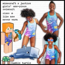 Minecraft x Justice Swimsuit | Size Junior M 10 #Minecraft