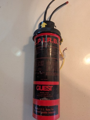 GUEST Emergency Locator Transmitter Beacon EPIRB Model 630 - NEEDS BATTERY 