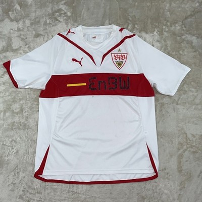 VFB Stuttgart 2007/08 #18 CACAU Home Football Shirt Soccer Jersey Puma M *FLAWS*