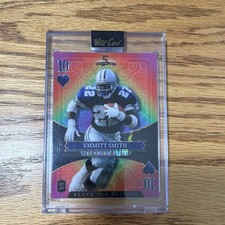 Wild Card Emmitt Smith Black Tie Edition #10 1/1 Serial Numbered Football