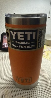 New! Yeti Rambler Tumbler King Crab Orange, KCO 20oz RARE