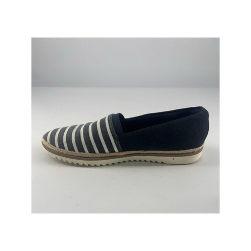 Clarks Serena Paige Shoes Women Sz 7.5 Slip On Espadrille Suede Nautical Cruise - Picture 4 of 10