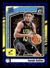 2024-25 Donruss Optic Isaiah Collier RC /49 Fast Break Blue Disco #295 Utah Jazz