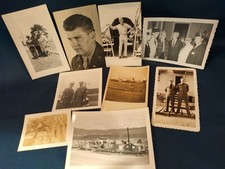 Vintage B W Photo Lot Of 9 Military Hanger On Ship Officers Training