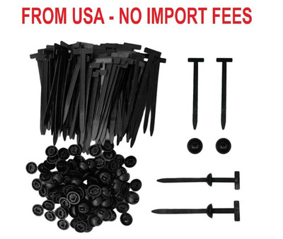100Pcs Automotive Nylon Cable Tie Fastener Kit   Universal Car Zip Tie Buckle Cl