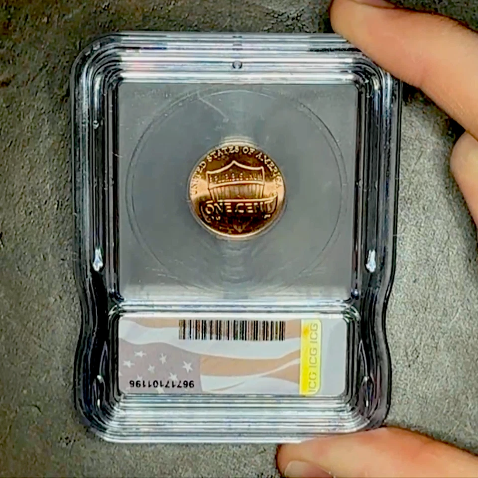 2025 Lincoln Shield Cent Last Year of Issue ICG MS67RD - Flag Label - Image 4 of 4