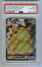 2020 Pokemon SWSH Vivid Voltage #044/185 FULL ART PIKACHU VMAX PSA 10