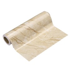 Wood Grain Wallpaper Border 8" x 16.4ft Textured Frame Sticker Yellow Texture