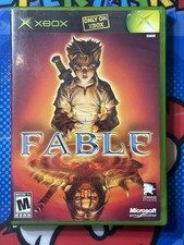 Microsoft Xbox Fable black label (2004) CIB Case Manual M Rated NTSC-U/C
