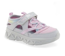 OshKosh B gosh Toddler Girls Pink Glitter Sneakers Size 5 Lightweight Washable