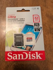 SanDisk 32GB Ultra Memory Card Micro SD SDHC UHS-1 CLASS 10 80MB/s SD Adapter