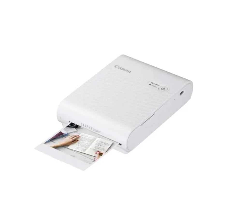 Canon Selphy SQUARE QX10 Couleur Dye portable imprimante photo numérique - Blanc - Photo 1/2