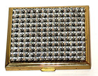Estate Vintage Saks Fifth Avenue Rhinestone Mirror Compact Make-Up Case AS IS — photo 3