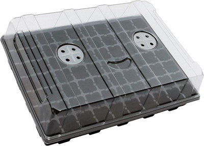 Seed Starter Tray, 5 Pack Smiling Face Plant Germination Trays with Total 350-Ce