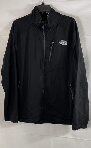 The North Face Men's Black Full Zip Softshell Track Jacket Mock Neck Sz XL - Picture 1 of 8