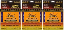 Tiger Balm Sports Rub Pain Relieving Ointment Pack Of 3 Ultra Strength 50G