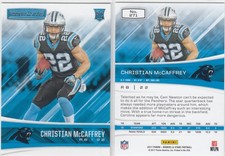 2017 Christian McCaffrey Panini Rookies & Stars ROOKIE CARD #271 - 49ers RC QTY. rookie card picture