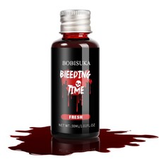 BOBISUKA Realistic Fake Blood, Long-Lasting SFX Makeup Fresh, 30ml, Fresh