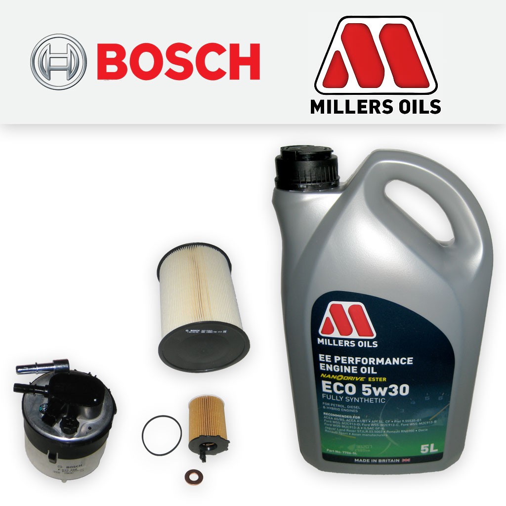 SERVICE KIT for VOLVO V50 1.6 D DIESEL OIL AIR FUEL FILTER +NANO OIL (2007-2012)