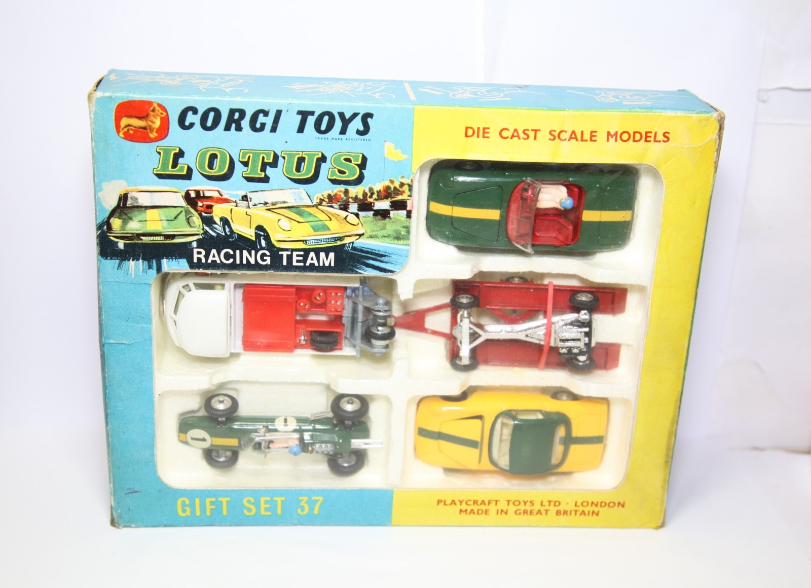 CORGI TOYS GIFT Set 37 Gs37 Lotus Racing Team Set Volkswagen 490 Very Nice Look EUR 499,00 - FR