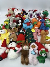 Plush Lot Of 25 Christmas Prize Birthday Party Favors Toys Stuffed Animals NEW-1