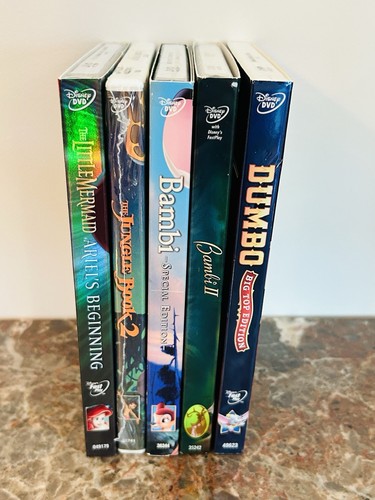 Disney DVD Lot New Sealed Five(5) Bambi Little Mermaid Dumbo Jungle Book 2 - Picture 8 of 14