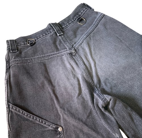 Pantalones Cortos De Colección Y2K Lee Pipes BMX Sueltos Denim Jean Para Hombre Talla Mediana en Gris - Imagen 7 de 9