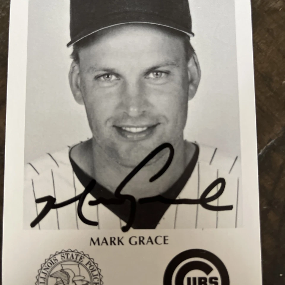 Фотокарта с автографом Марка Грейса 3,5x6 — Chicago Cubs — подлинность PSA - Изображение 2 из 3