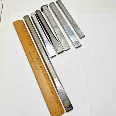 Vintage Lot of (6) Craftsman Tools Mix Era Series Cold Chisel Set Made in USA
