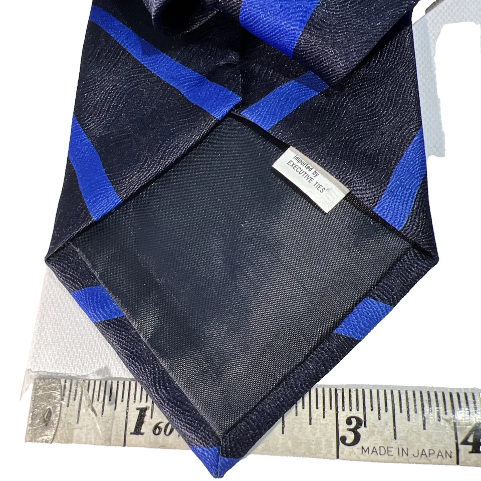 Corbata de hombre Roberto Cellini tres cruces 100 % poliéster azul negro blanco Foto 4 de 4