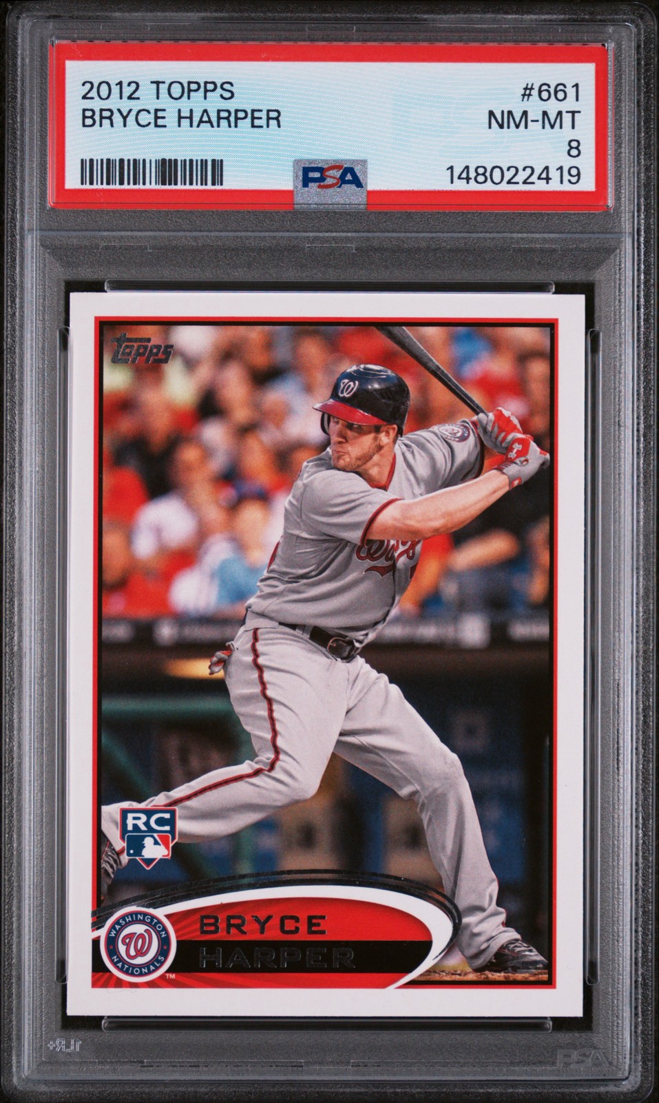 2012 Topps - Bryce Harper #661 Batting, Blue Helmet (RC)