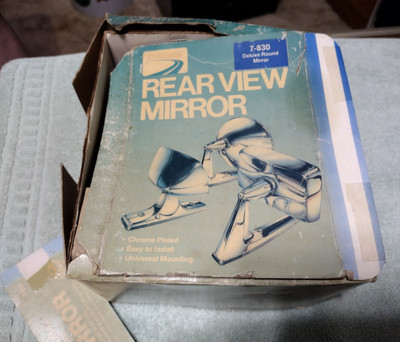 New Universal Automotive Outside Round Chrome Mirror Champ 7-830