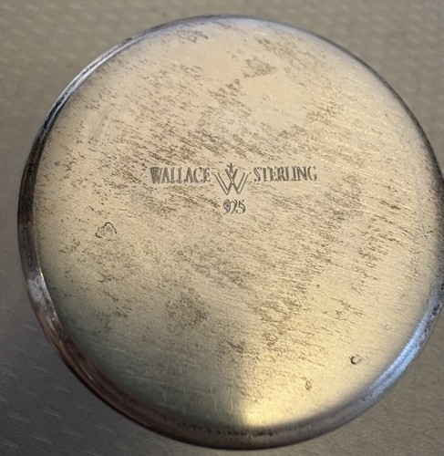 Vintage Wallace Sterling Silver Baby Cup Mug Alphabet ABC Pattern Handle Nice! - Picture 5 of 12